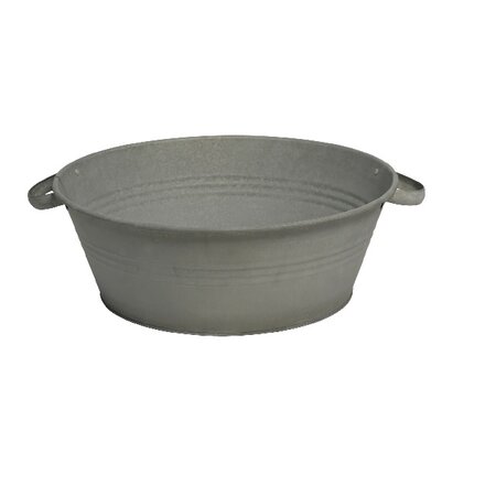 Pot zink con old look d26 - h12.5cm