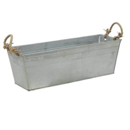 Pot zink rh old look l37b13h10cm