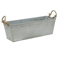 Pot zink rh old look l37b13h10cm