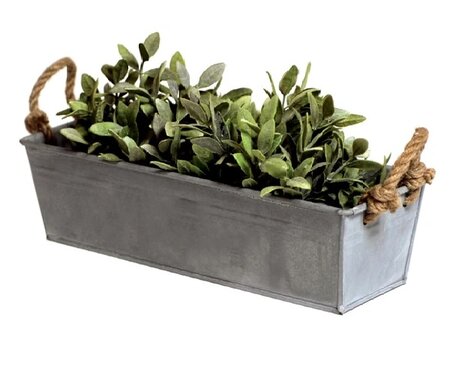 Pot zink rh old look l44 - b15 - h13cm S