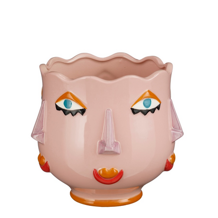 Pot zola dame l19b19h17cm roze