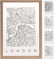 PRINT OP GLAS 24X33CM 4ASS