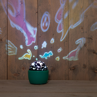 Projector dinos 13x11.5cm groen