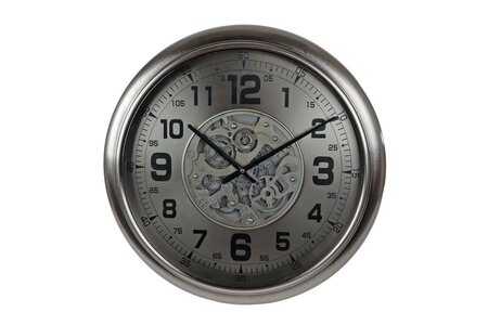 Radarklok glas/metaal 52x52x8cm