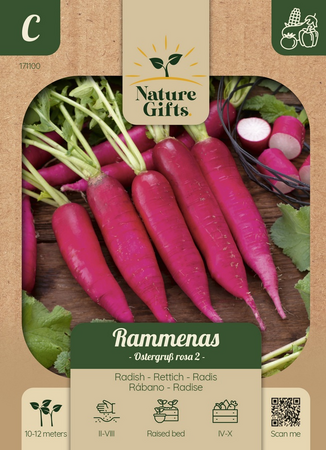 Rammenas ostergru rosa 2 per 12m