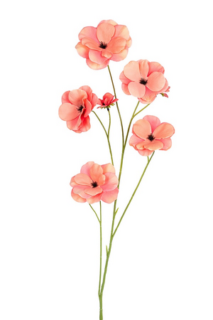 Ranonkel butterflystl l105cm koraal