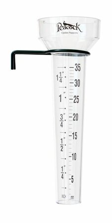 Regenmeter peacock met ring 24cm