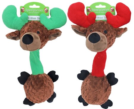 Rendier pluche met piep l35cm ass