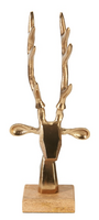 RENDIERHOOFD 34CM GOUD
