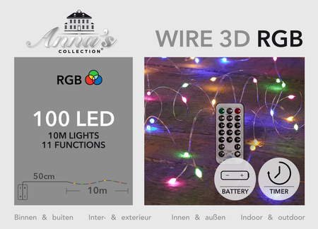 Rgb 3d 100l/l10m zilver+a.b. b.o.t.