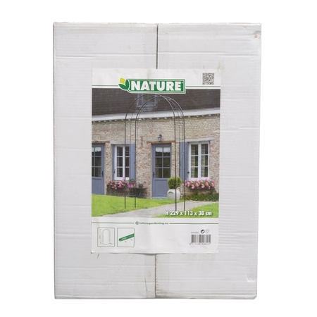 Rozenboog metaal zwart l229b113h38 - afbeelding 1