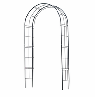 Rozenboog metaal zwart l229b113h38 - afbeelding 5