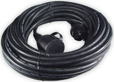 Rubber verlengkabel 20m
