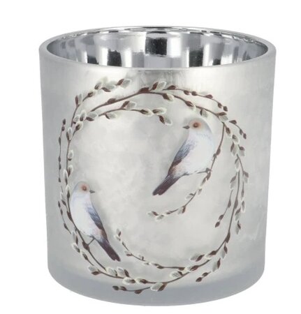 RUBY NORDIC SILVER T-LIGHT ASS 10X13CM