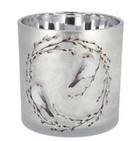 RUBY NORDIC SILVER T-LIGHT ASS 10X13CM