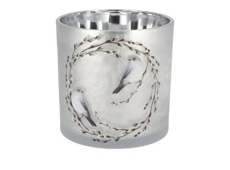 RUBY NORDIC SILVER T-LIGHT ASS 7X8CM