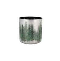 RUBY SILVER T-LIGHT FOREST 8X8CM NM
