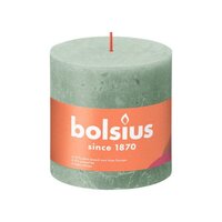 Rustiek stompkaars 100/100 Jade Green