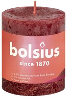 Rustiek stompkaars 80/68 Velvet Red