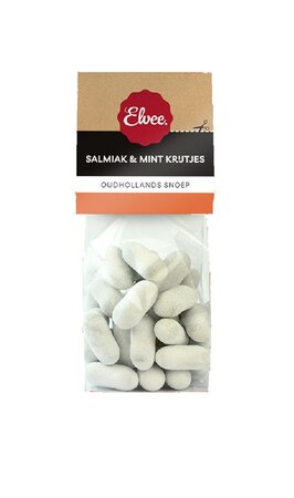 Salmiak&mint krijtjes 150g