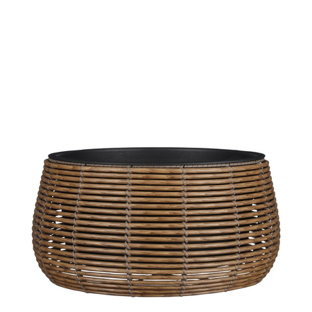 Schaal cesena d48h24cm lichtbruin