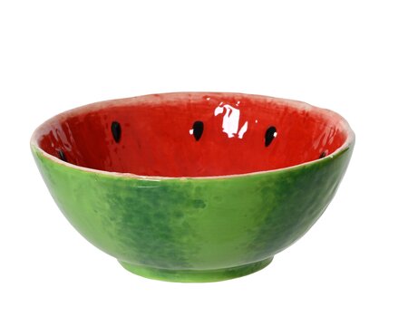 Schaal dolomiet d15h6cm groen - afbeelding 1