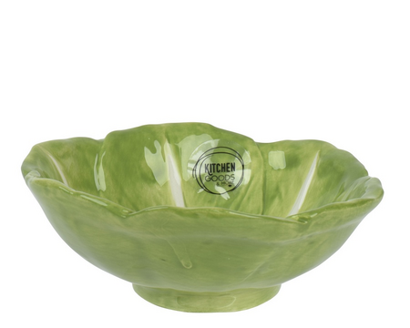 Schaal dolomiet l15.40b15h6cm groen