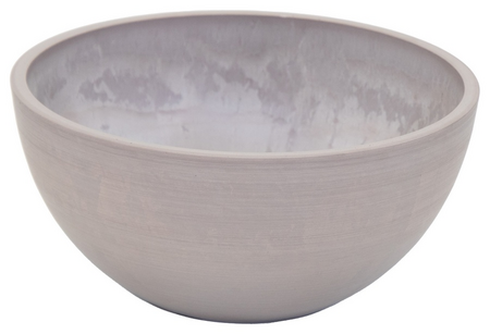 Schaal ecostone d25h12cm taupe