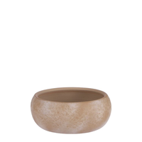 Schaal lester d28h12cm creme stone - Mica