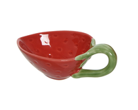 Schaal porselein l17b11h7cm rood