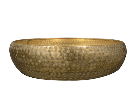 Schaal rowen d42h11cm goud