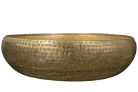 Schaal rowen d48h13cm goud