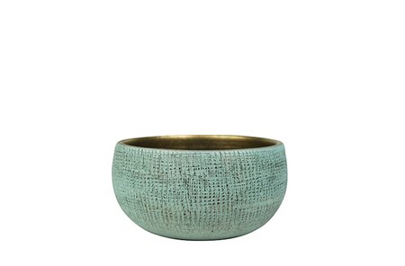 Schaal ryan d28h13cm shiny blue - Ter Steege