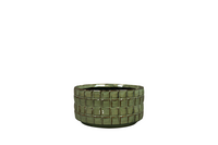 Schaal stian d20h10cm moss green