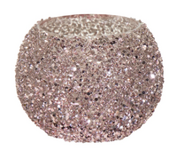 Schaal strass d13.5h10 roze