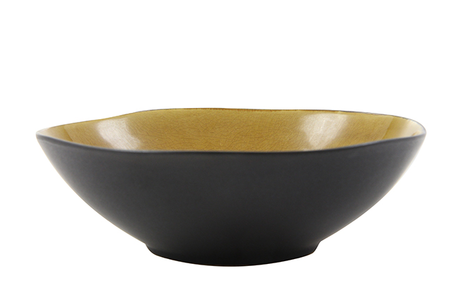 Schaal urban d20h6cm okergeel