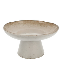 Schaal v.waxzand chalice d20.5h11cm wit