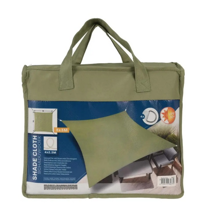 SCHADUWDOEK VIERKANT 3M GROEN