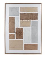 Schilderij abstract handpainted 60x9x3cm