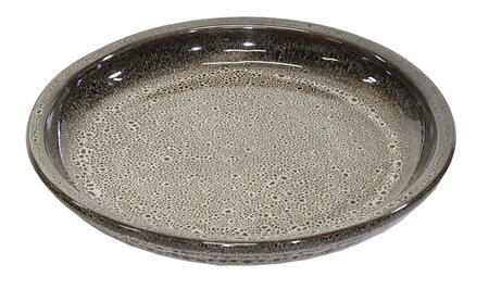 Schotel glazuur d20h2.5 bruin