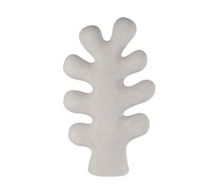 Sclptr aardew 35x10x61cm wit