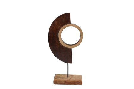 Sclptr art s 13x6x36cm ntrl/zwrt