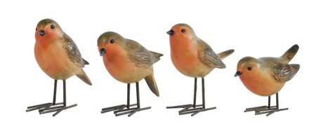 Sculpt vogel polyst.11x5x9 br/rd a4