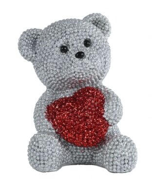 Sculptuur beer polystone 7x6x9cm zv