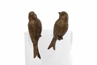 Sculptuur bird bruin l4b3h7cm