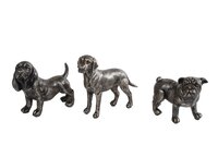Sculptuur dog brons a3 l11b5h9cm