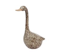 Sculptuur gans aardew 10x8x19cm
