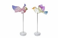 Sculptuur koolmees per stuk acryl h12cm mltc