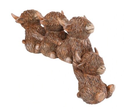 Sculptuur polystone 20x15x8cm bruin