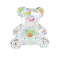 Sculptuur teddybeer acryl 10x10x6.5